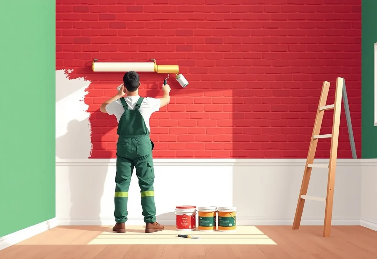 Peintre Bressuire 79300 en intervention sur un chantier